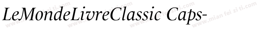 LeMondeLivreClassic Caps字体转换